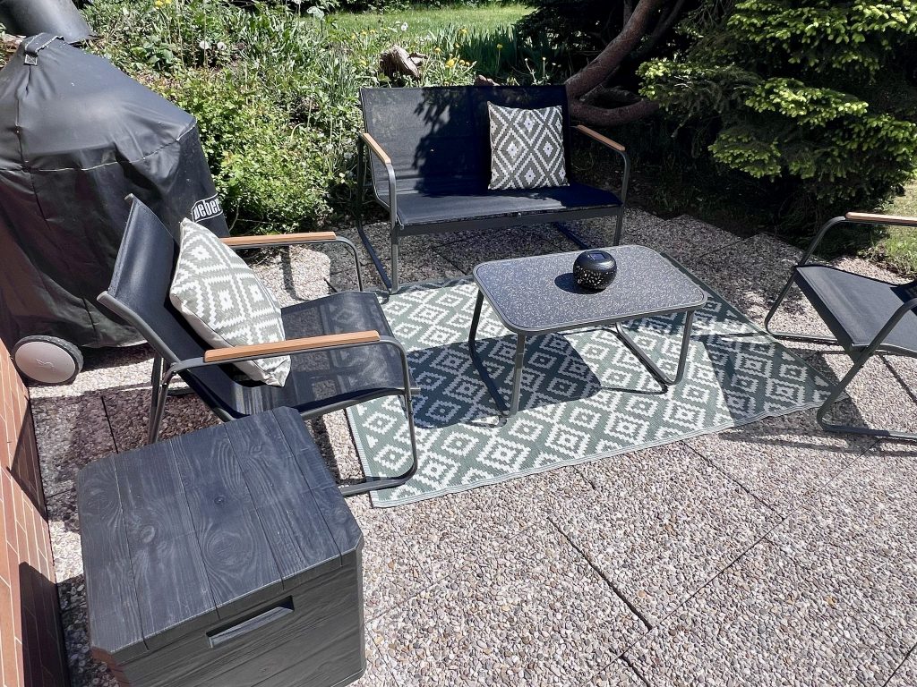 Terrasse der Ferienwohnung Green Retreat Bayreuth